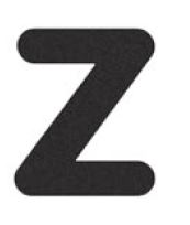 Letters Uppercase Z - 2D Wet Pour Graphics