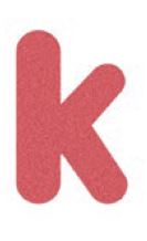 Letters Lowercase k - 2D Wet Pour Graphics