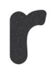 Letters Lowercase r - 2D Wet Pour Graphics – GB Sport & Leisure