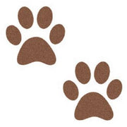 FOLLOW THE FOOTPRINTS Dog Paw - 2D Wet Pour  Graphics
