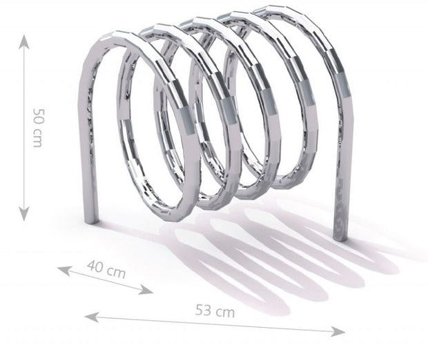 Stainless Steel Bicycle Rack 10 - 0.53 x 0.40 x 0.50m