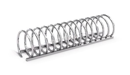 Stainless Steel Bicycle Rack 14 - 1.40 x 0.33 x 0.33m