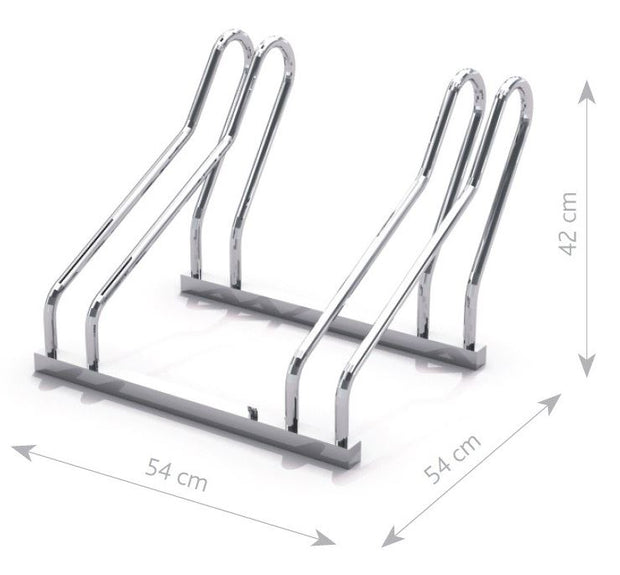 Stainless Steel Bicycle Rack 20 - 0.54 x 0.54 x 0.42m