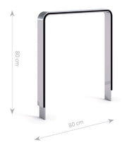 Stainless Steel Bicycle Rack 24 - 0.80 x 0.08 x 0.80m