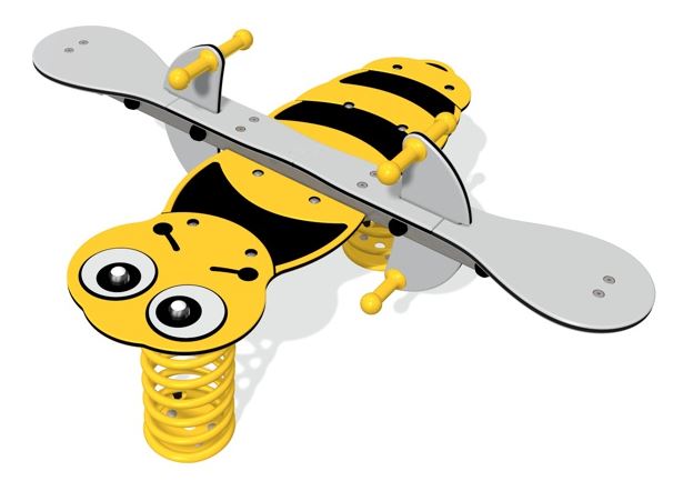 Belle the Bumble Bee Spring Seesaw