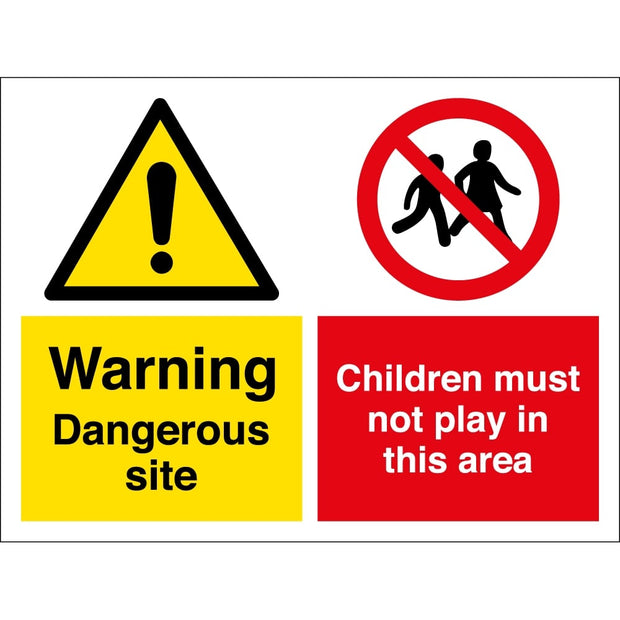 "Warning Children Must Not Play" Sign