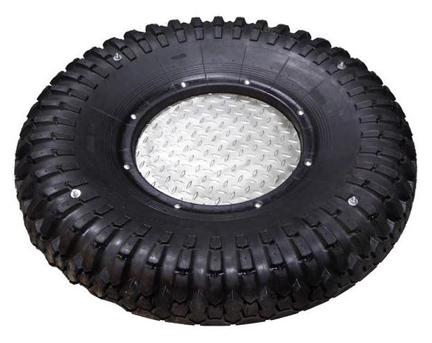 Half Truck Tyre With Ground Plate