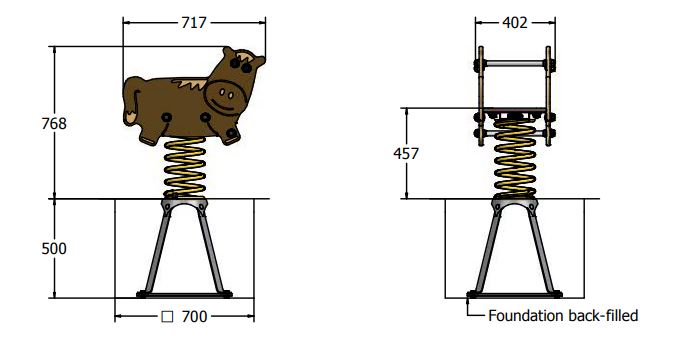 Neigh Horse Sit In Spring Rider – GB Sport & Leisure