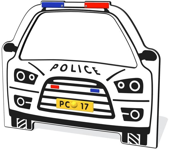 Police Car HDPE Play Panel 1000 x 800mm