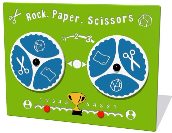 Rock Paper Scissors HDPE Play Pane 800 x 595mm