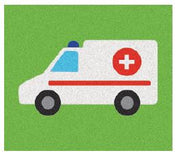 Ambulance 2D Wet Pour Graphics