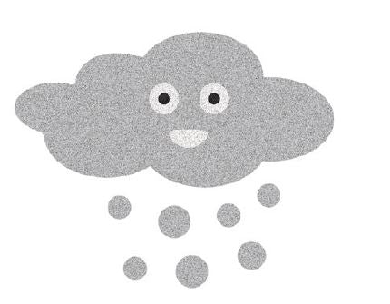 Snow Cloud 2D Wet Pour Graphics