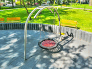 Stainless Steel Birds Nest Swing with Bench