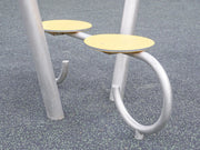 Stainless Steel Double Snail Swing with Seats - Flat Seat