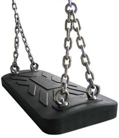Flat Seat Straight Link Chain - 8mm - Sheradised