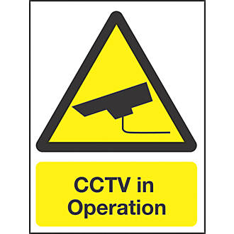 CCTV in Operation Warning Sign