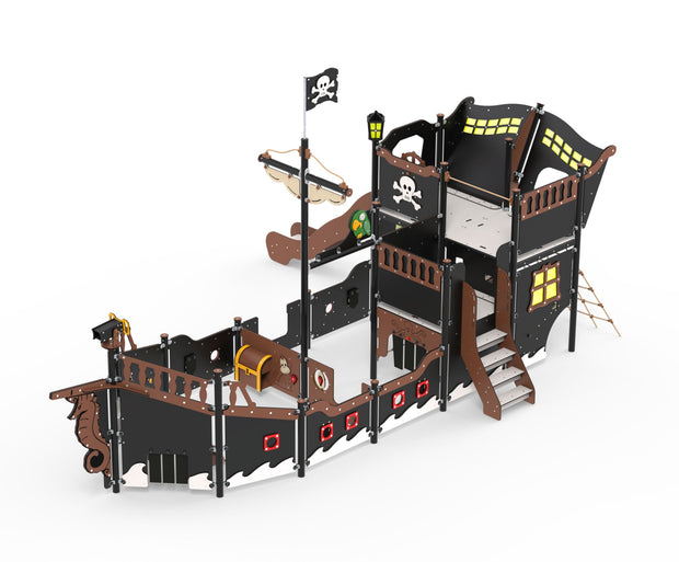 Large Pirate Ship (1) Multi Play Unit with stairs and slide